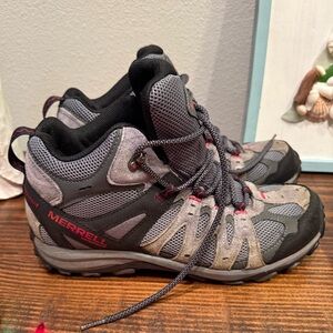 Merrell Men’s Waterproof Hiking Boots Gray/Black Size 9 Trail Outdoor Accentor 3